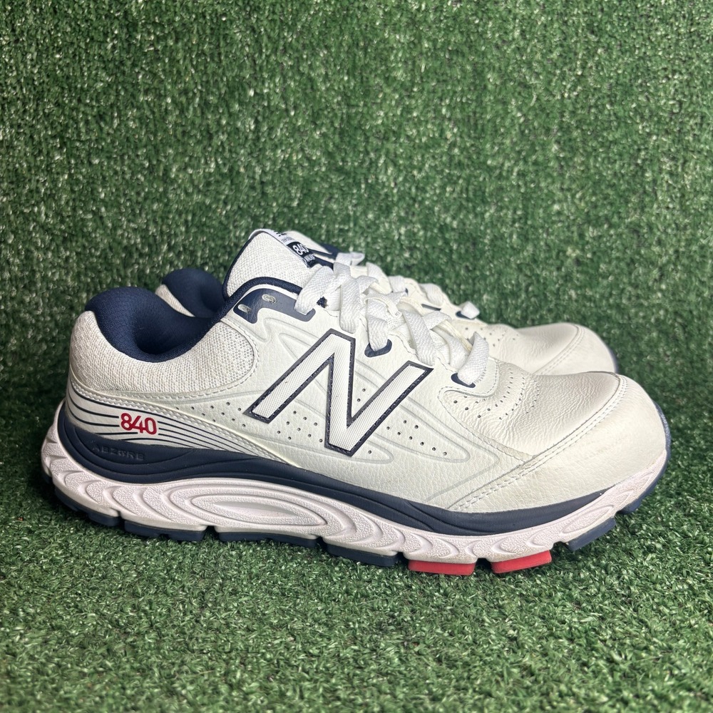 New Balance 840 v3 Walking Leather Athletic Sneaker White Mens Size 8 2E Wide‎